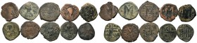 A mixed Lot of 10 Ancient Coins,About fine to about very fine. LOT SOLD AS IS, NO RETURNS.