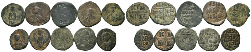 A mixed Lot of 10 Ancient Coins,About fine to about very fine. LOT SOLD AS IS, N...