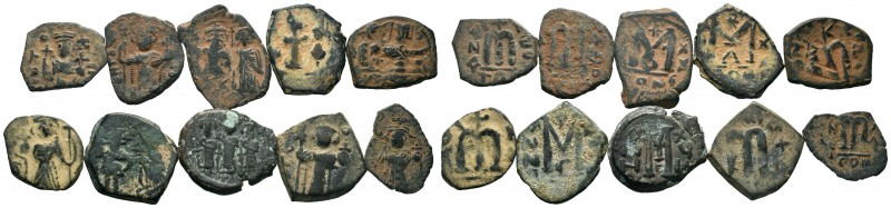 A mixed Lot of 10 Ancient Coins,About fine to about very fine. LOT SOLD AS IS, N...