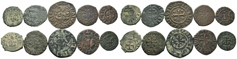 A mixed Lot of 10 Ancient Coins,About fine to about very fine. LOT SOLD AS IS, N...