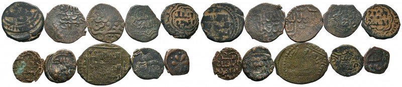 A mixed Lot of 10 Ancient Coins,About fine to about very fine. LOT SOLD AS IS, N...