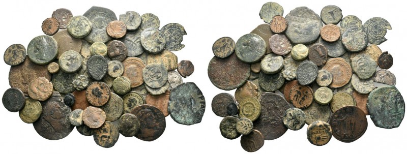 A mixed Lot of 50 Ancient Coins,About fine to about very fine. LOT SOLD AS IS, N...