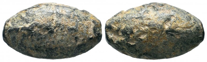 lead roman sling bullet(war weapon) ,About fine to about very fine. 

Weight: 38...