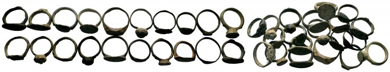 20x Lot Ancient Roman Rings,About fine to about very fine. LOT SOLD AS IS, NO RE...