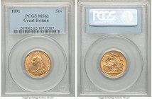 Victoria gold Sovereign 1891 MS62 PCGS, KM767. AGW 0.2355 oz.

HID09801242017

© 2020 Heritage Auctions | All Rights Reserve