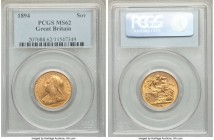 Victoria gold Sovereign 1894 MS62 PCGS, KM785, S-3874. AGW 0.2355 oz. 

HID09801242017

© 2020 Heritage Auctions | All Rights Reserve