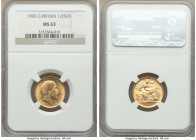 Edward VII gold 1/2 Sovereign 1906 MS63 NGC, KM804. Choice, with appealing sun gold surfaces. AGW 0.1177 oz.

HID09801242017

© 2020 Heritage Auctions...