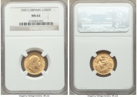 Edward VII gold 1/2 Sovereign 1909 MS62 NGC, KM804. AGW 0.1177 oz. 

HID09801242017

© 2020 Heritage Auctions | All Rights Reserve