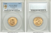 Edward VII gold Sovereign 1906 MS63 PCGS, KM805, S-3969. Beautifully preserved, with ample luster and bold definition across both sides.

HID098012420...