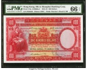 Hong Kong Hongkong & Shanghai Banking Corp. 100 Dollars 1.3.1955 Pick 176e KNB66a-f PMG Gem Uncirculated 66 EPQ. We have not previously offered this d...
