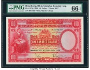 Hong Kong Hongkong & Shanghai Banking Corporation 100 Dollars 4.2.1959 Pick 176g KNB66k Color Trial Specimen PMG Gem Uncirculated 66 EPQ. A fantastic ...