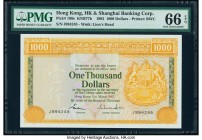 Hong Kong Hongkong & Shanghai Banking Corporation 1000 Dollars 31.3.1983 Pick 190e KNB77 PMG Gem Uncirculated 66 EPQ. Iconic and popular, this type is...