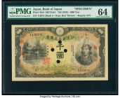 Japan Bank of Japan 1000 Yen ND (1945) Pick 45s3 Specimen PMG Choice Uncirculated 64. Desirable and rare, this highest denomination type is widely sou...