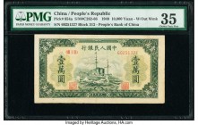 China People's Bank of China 10,000 Yuan 1949 Pick 854a S/M#C282-66 PMG Choice Very Fine 35. A beautiful note, this example features a vignette of the...