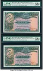 Hong Kong Hongkong & Shanghai Banking Corporation 10 Dollars 1.3.1955 Pick 179Ab KNB63 Three Examples PMG Choice About Unc 58 EPQ (2); Choice About Un...
