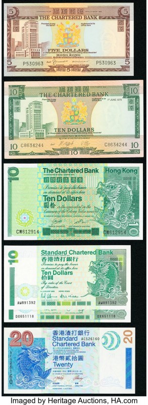 Hong Kong Chartered Bank and Standard Chartered Bank Group Lot of 20 Examples Cr...