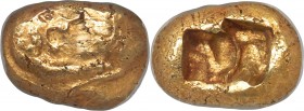 LYDIAN KINGDOM. Croesus (561-546 BC). AV sixth-stater or hecte (9mm, 1.77 gm). NGC Choice VF 3/5 - 3/5. Sardes, heavy standard, ca. 561-550 BC. Confro...