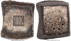 Qing Dynasty. Kwangsi Xiaofangbao ("Small Square") Sycee of 2 Taels ND, cf. Cribb-XXX.A.333 (lighter weight), cf. Tai, Sycee Online, Flsh/16 (differen...