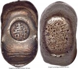 Qing Dynasty. Shanxi Fushou Xiaobao ("Small") Sycee of 1 Tael ND XF, Cribb-XXV.A.254. 30.9x17.9mm. 37.69mm. Stamped "Shou" (Long Life). Well-executed ...