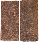 Da Chang Yong Dong Zhuang "Tea Money" Brick of 48-1/2 Ounces ND (c. 1862/4-1917) AU/UNC, Opitz-pg. 339 (this piece illustrated). 329x150x32mm. 1374.8g...