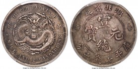 Hupeh. Hsüan-t'ung Dollar ND (1909-1911) XF45 PCGS, Wuchang mint, KM-Y131, L&M-187. Moderately circulated and toned over such that the faces express a...