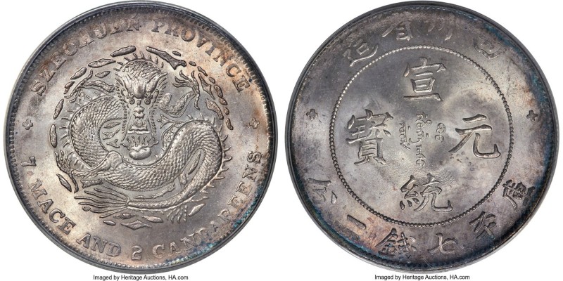 Szechuan. Hsüan-t'ung Dollar ND (1909-1911) MS64 PCGS, KM-Y243.1, L&M-352, Kann-...