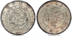 Kuang-hsü Dollar ND (1908) AU Details (Cleaning) PCGS, Tientsin mint, KM-Y14, L&M-11. A highly sought-after one-year type preserving traces of origina...