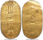 Tempo gold Koban (Ryo) ND (1837-1858) AU (Surface Hairlines), Edo mint, KM-C22b, JDNA 09-21, Hartill-8.24 (ER). 60x32mm. A very well-executed example,...