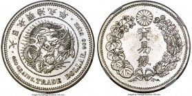 Meiji Trade Dollar Year 9 (1876) MS62 Prooflike NGC, KM-Y14, J&V-R3, JNDA 01-12. A considerably elusive and well-sought three-year type, which though ...