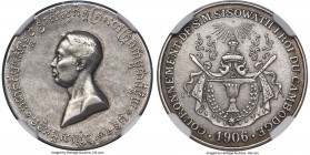 Sisowath I silver "Coronation" Medal 1906 MS62 Matte NGC, Lec-129. 23mm. By P. Lenoir. A scarce coronation piece existing very near to choice with few...