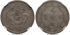 Chihli. Kuang-hsü Dollar Year 34 (1908) VF30 NGC, Pei Yang Arsenal mint, KM-Y73.2, L&M-465. Disconnected Cloud variety. Evenly centered, with an allur...
