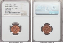 Kiangnan. Kuang-hsü Pair of Certified Cash CD 1908 NGC, 1) Cash - MS64 Red and Brown 2) Cash - MS62 Brown KM-Y7k. Long Stroke variety.

HID09801242017...