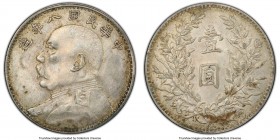 Republic Yuan Shih-kai Dollar Year 8 (1919) XF Details (Harshly Cleaned) PCGS, KM-Y329.6, L&M-76. Cleaning aside, seemingly conservatively graded, wit...