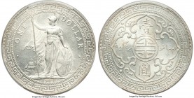 Victoria Trade Dollar 1900-B MS62 PCGS, Bombay mint, KM-T5, Prid-9. Rather enticing for the grade, with velveteen fields and full cartwheel luster. 

...