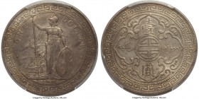 Edward VII Trade Dollar 1904/3-B AU58 PCGS, Bombay mint, KM-T5, Prid-16. The finest example of this overdate that we have offered, with just 9 pieces ...