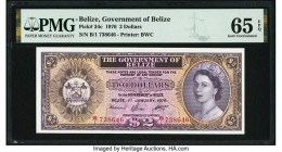 Belize Government of Belize 2 Dollars 1.1.1976 Pick 34c PMG Gem Uncirculated 65 EPQ. 

HID09801242017

© 2020 Heritage Auctions | All Rights Reserve