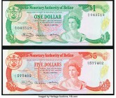 Belize Monetary Authority 1; 5 Dollars 1980 Pick 38a; 39a Two Examples Crisp Uncirculated. 

HID09801242017

© 2020 Heritage Auctions | All Rights Res...