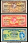 Bermuda Bermuda Government 5; 10 Shillings; 1 Pound 1.5.1957; 1.10.1966 (2) Pick 18; 19; 20 Three Examples Fine-Very Fine. 

HID09801242017

© 2020 He...