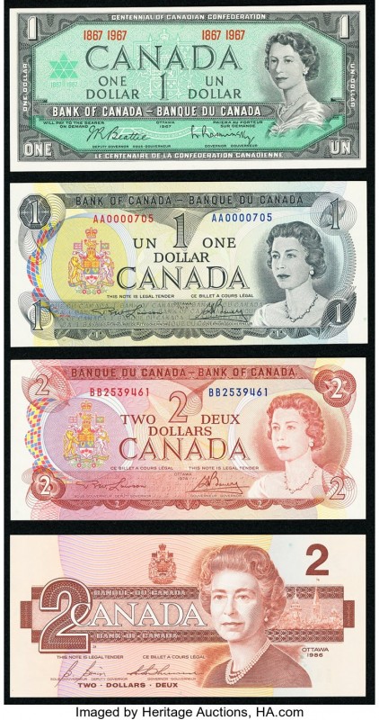 Canada Bank of Canada Group Lot of 7 Examples About Uncirculated-Crisp Uncircula...