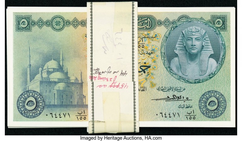 Egypt National Bank of Egypt 5 Pounds 1952-60 Pick 31 40 Examples Choice Crisp U...