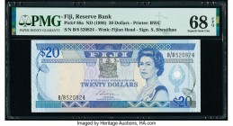 Fiji Reserve Bank of Fiji 20 Dollars ND (1988) Pick 88a PMG Superb Gem Unc 68 EPQ. 

HID09801242017

© 2020 Heritage Auctions | All Rights Reserve