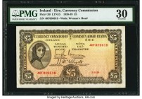 Ireland - Republic (Eire) Currency Commission Ireland 5 Pounds 3.8.1939 Pick 3B PMG Very Fine 30. 

HID09801242017

© 2020 Heritage Auctions | All Rig...