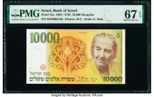 Israel Bank of Israel 10,000 Sheqalim 1984 / 5744 Pick 51a PMG Superb Gem Unc 67 EPQ. 

HID09801242017

© 2020 Heritage Auctions | All Rights Reserve