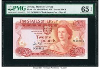 Jersey States of Jersey 20 Pounds ND (1976-88) Pick 14b PMG Gem Uncirculated 65 EPQ. 

HID09801242017

© 2020 Heritage Auctions | All Rights Reserve