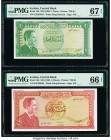 Jordan Central Bank of Jordan 1; 5 Dinars ND (1959) Pick 14b; 15b Two Examples PMG Superb Gem Unc 67 EPQ; Gem Uncirculated 66 EPQ. 

HID09801242017

©...