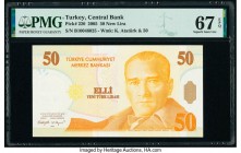 Turkey Central Bank of Turkey 50 New Lira 2005 Pick 220 PMG Superb Gem Unc 67 EPQ. 

HID09801242017

© 2020 Heritage Auctions | All Rights Reserve