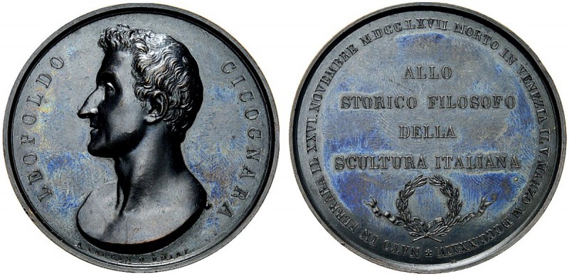 MEDAGLIE ITALIANE
FERRARA
Leopoldo Cicognara, 1767-1834. Medaglia 1880 opus A....