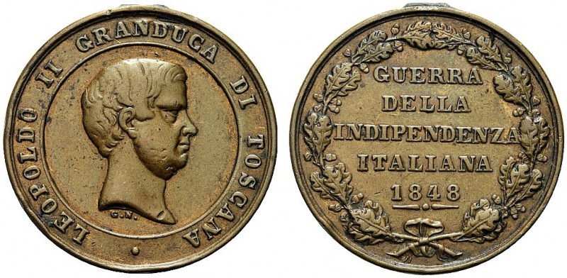 MEDAGLIE ITALIANE
FIRENZE
Leopoldo II di Lorena, 1824-1859. Medaglia 1848. Æ g...