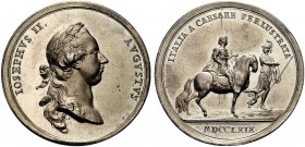MEDAGLIE ITALIANE
MILANO
Maria Teresa d’Asburgo duchessa di Milano, 1740-1780. Medaglia 1769 opus Kraft. Ar gr. 43,06 mm 49 IOSEPHVS II PIVS FELIX A...
