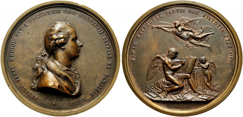 MEDAGLIE ITALIANE
MILANO
Pietro Verri, 1728-1797. Medaglia commemorativa, fusa...
